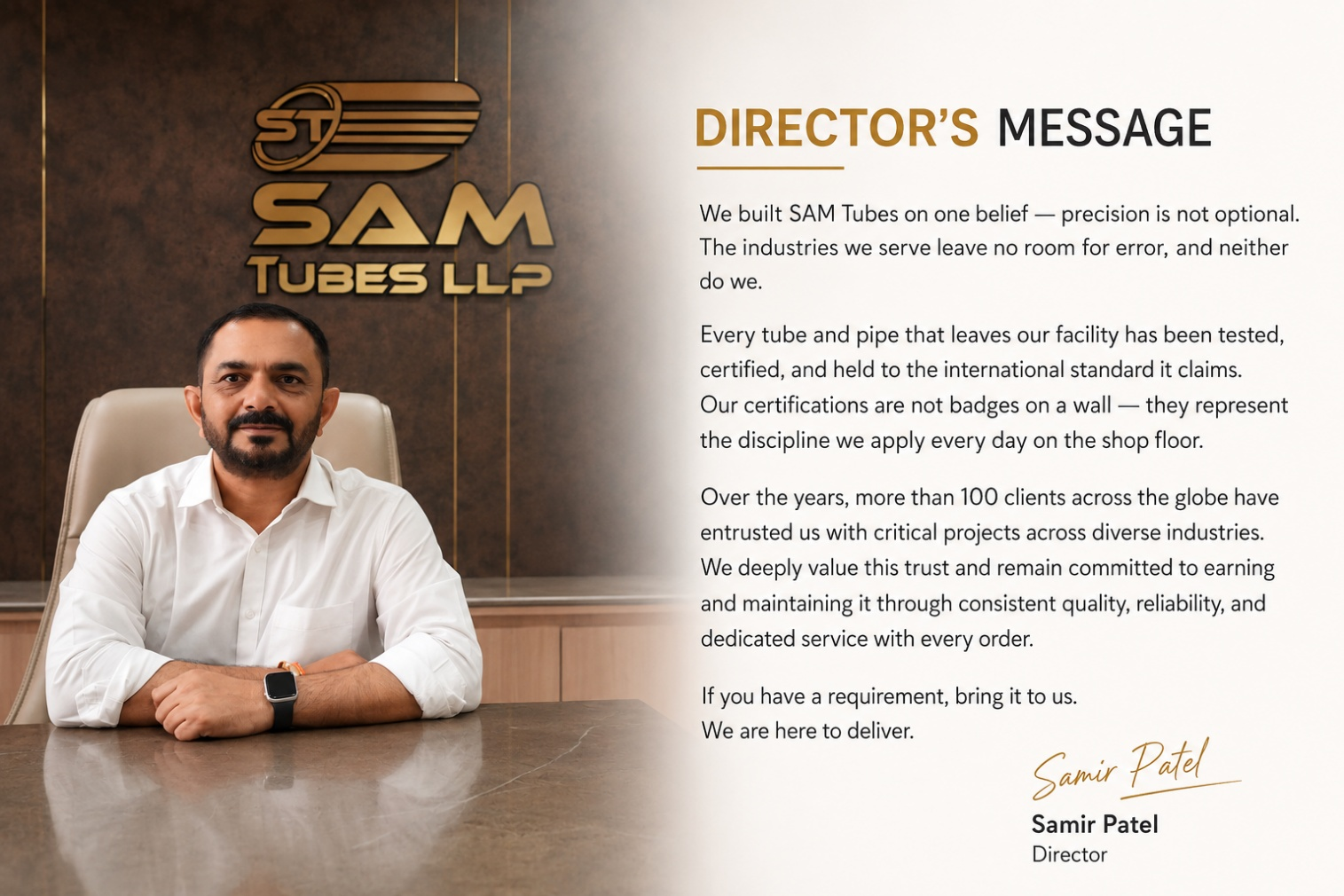 Director Message Collage